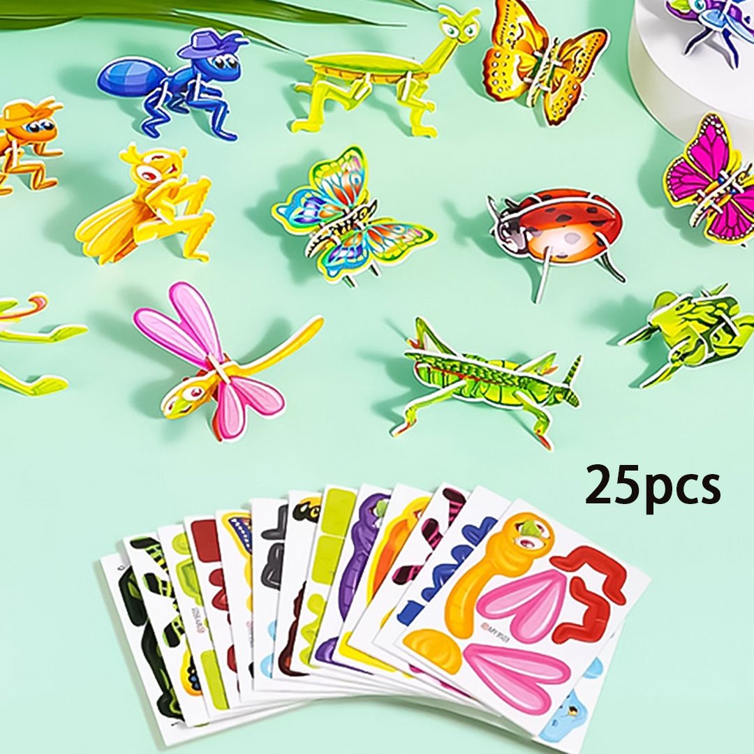 🦖 Final Day:  50% OFF🧩 EDUCATIONAL 3D PUZZLE - 50-Piece Cartoon Dinosaur Set with Vibrant Colors, Develops Creativity & Spatial Thinking for Ages 4+ 🎨✨