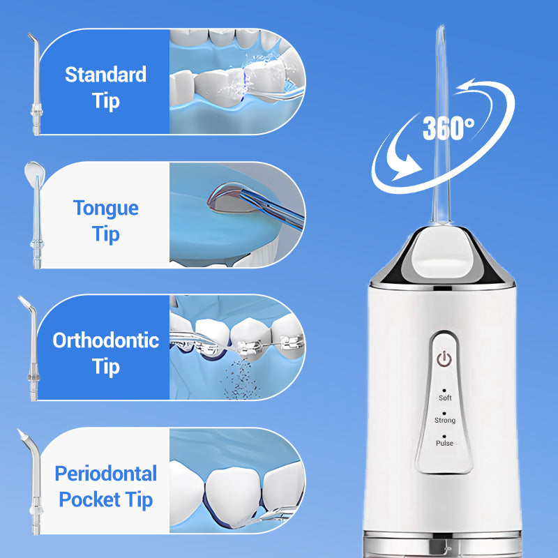 🦷💥 Last Day! Special Sale ✨⏰Portable Oral Irrigator Water Flosser⏳
