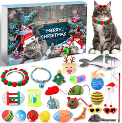 🎁Christmas Sale 49% Off🎄Christmas Countdown Cat & Dog Toys Advent Calendar🐾🥳