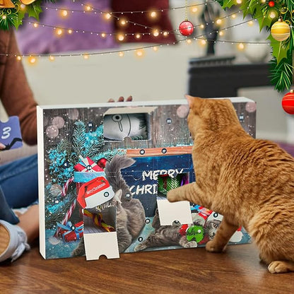 🎁Christmas Sale 49% Off🎄Christmas Countdown Cat & Dog Toys Advent Calendar🐾🥳