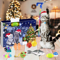 🎁Christmas Sale 49% Off🎄Christmas Countdown Cat & Dog Toys Advent Calendar🐾🥳
