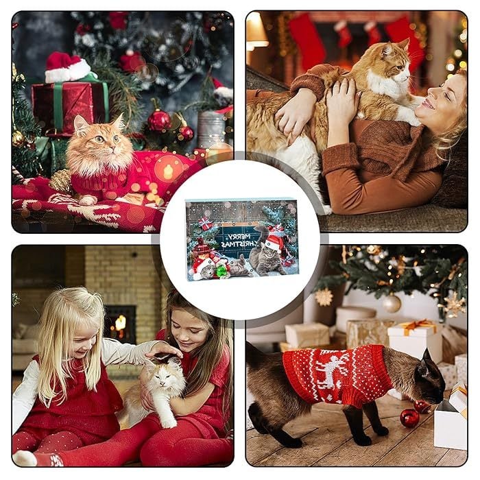 🎁Christmas Sale 49% Off🎄Christmas Countdown Cat & Dog Toys Advent Calendar🐾🥳