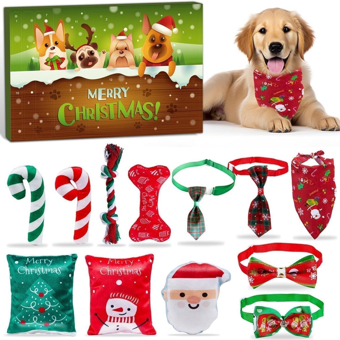 🎁Christmas Sale 49% Off🎄Christmas Countdown Cat & Dog Toys Advent Calendar🐾🥳