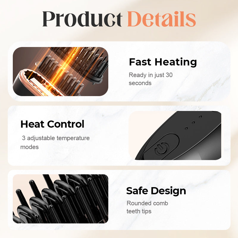 🏆Flash Sale⚡🔥Buy 2 Get 10% OFF! Only Today🔥Mini Cordless Hair Straightener Comb