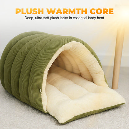 💥Hot Sale 50% OFF🐈Removable and Washable Winter Closed-off Cat Bed💝