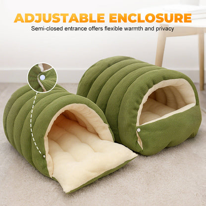 💥Hot Sale 50% OFF🐈Removable and Washable Winter Closed-off Cat Bed💝