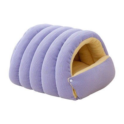 💥Hot Sale 50% OFF🐈Removable and Washable Winter Closed-off Cat Bed💝