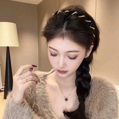 💥Hot Sale 50% OFF💝BUY 1 GET 2 FREE🌈Vintage High Cranium Artificial Pearl Hairband