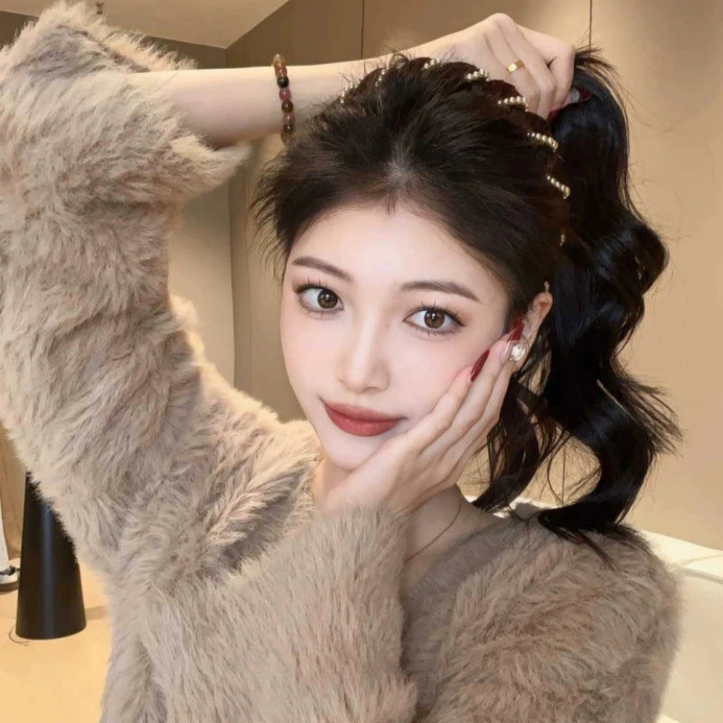 💥Hot Sale 50% OFF💝BUY 1 GET 2 FREE🌈Vintage High Cranium Artificial Pearl Hairband
