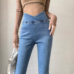 🎁Last Day 49% OFF🔥High Waisted Elastic Micro-flare Jeans