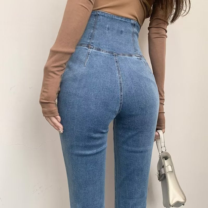 🎁Last Day 49% OFF🔥High Waisted Elastic Micro-flare Jeans