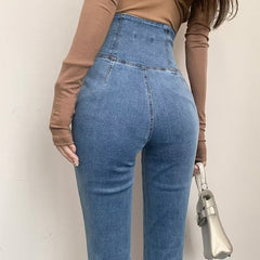 🎁Last Day 49% OFF🔥High Waisted Elastic Micro-flare Jeans