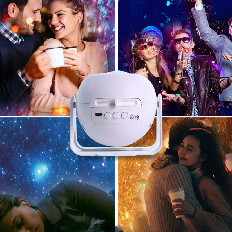 🎁Last Day 49% OFF& Free shipping ✈️HD Adjustable 180° Rotating Galaxy Projector