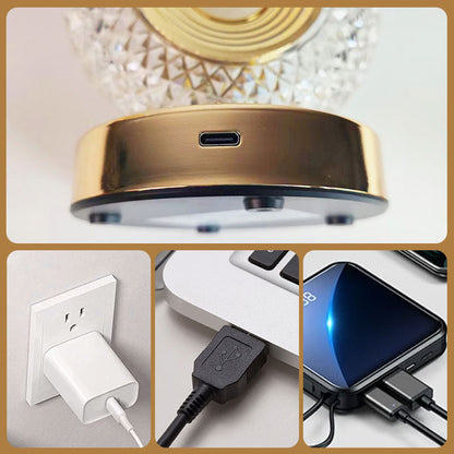 💥Last Day Special Sale 49% OFF👚50K+ SOLD! 🎁✨Rechargeable Luxury Crystal LED Night Light Lamp