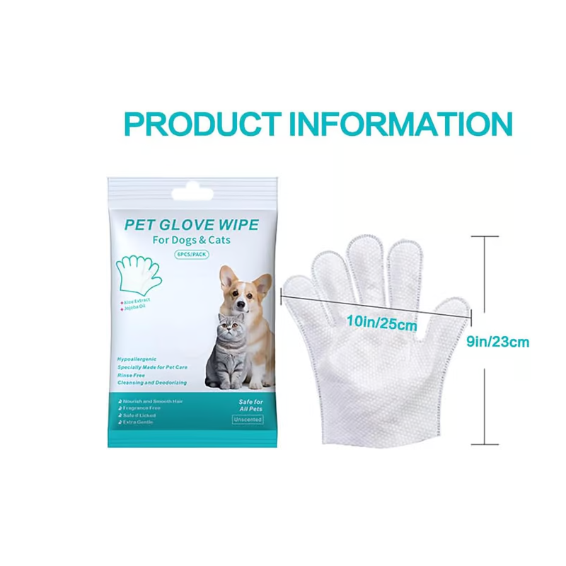 ⏰Last Day 50% OFF💝Convenient Efficient Pet Wash-Free Wipes Gloves