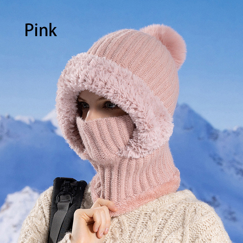 🎁Hot Sale 60% OFF🔥Women's Winter One-Piece Knitted Beanie Scarf Mask