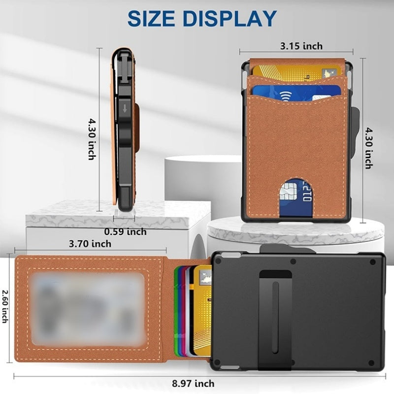 ✨New Arrival ✨💖Valentine's DayHot Sale 60% OFF✨Men's Slim Leather Wallet with Pop - Up & RFID Blocking