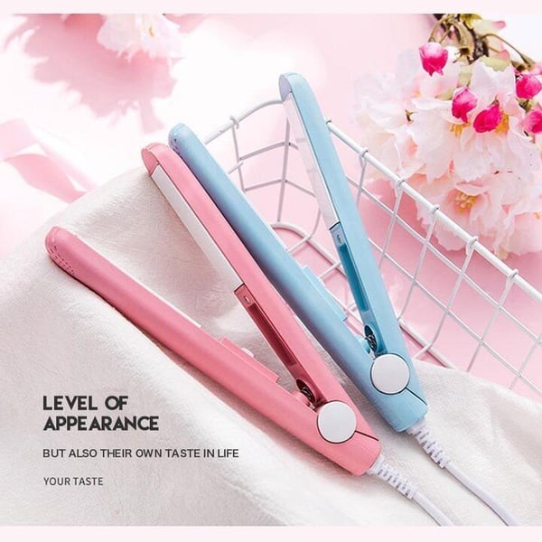 💥Limited time 50% off🔥⚡2-in-1 Mini Curling Wand & Flat Iron Hair Straightener