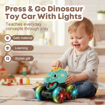 🎁Last Day Promotion 49% OFF🔥Press & Go Dinosaur Toy Car With Lights🦖