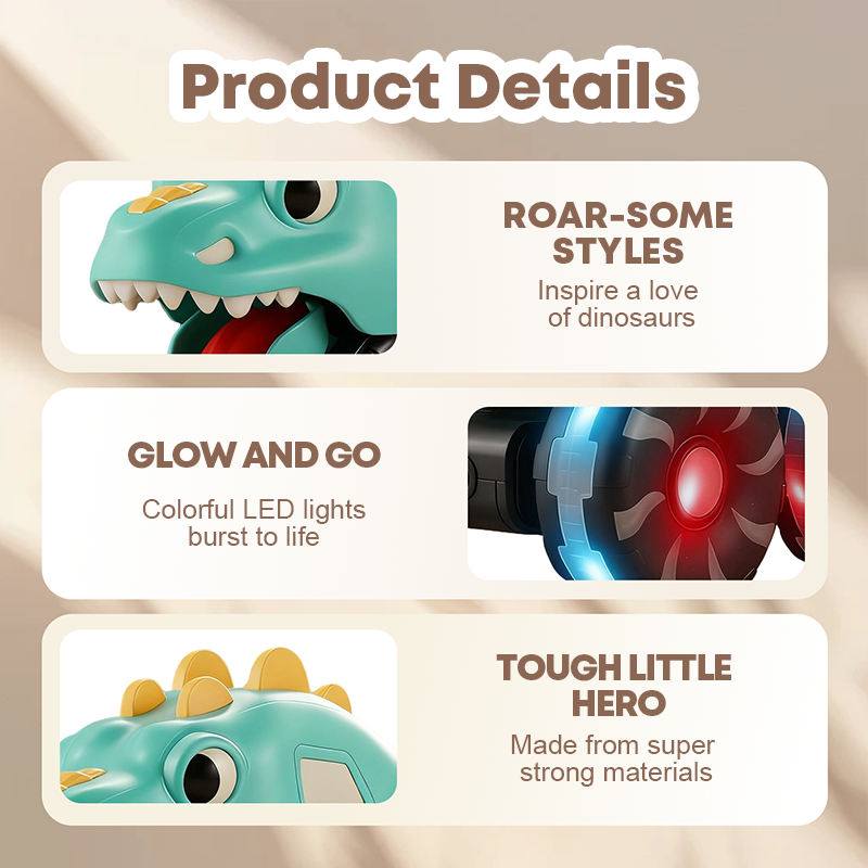 🎁Last Day Promotion 49% OFF🔥Press & Go Dinosaur Toy Car With Lights🦖