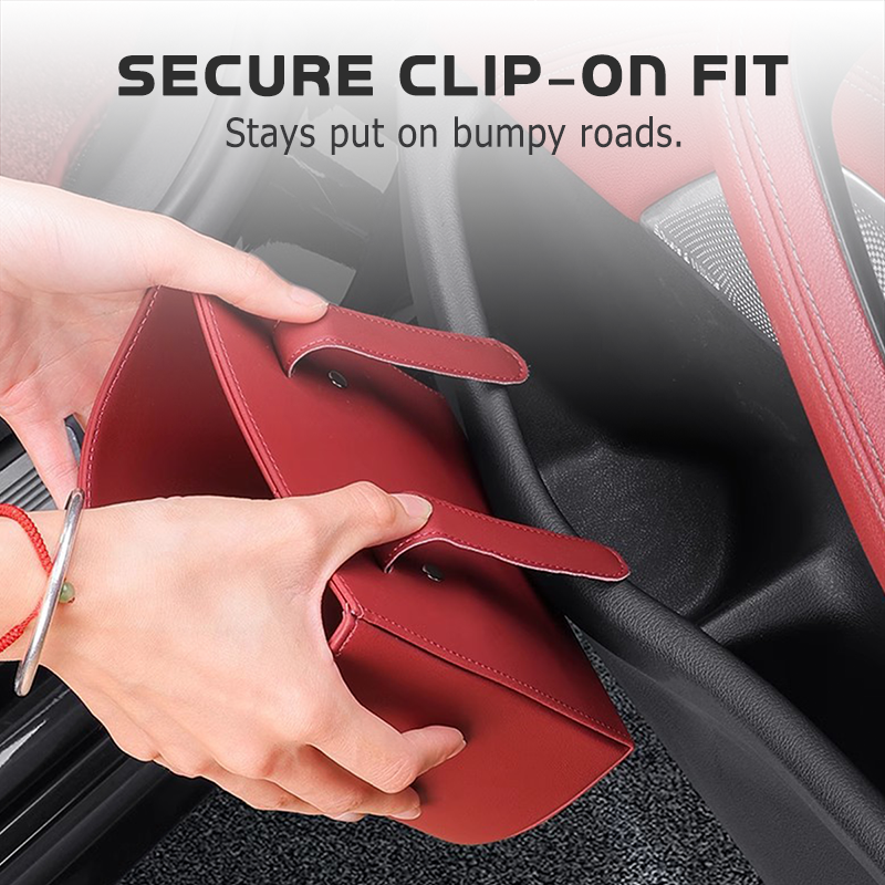 🥳2026 HOT SALE🥳💞50K+ SOLD!🚗🧺 53% OFF! Leather Car Door Cup Holder – Wide‑mouth opening, easy reach for drinks & phone. Clip‑on secure fit. PU leather, tough & stylish. 🛡️✨