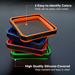 🔥🌟Last Day Promotion 50% OFF🌟🔥Collapsible Silicone Magnetic Parts Tray Set