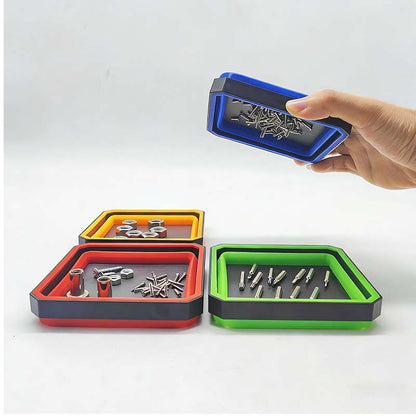 🔥🌟Last Day Promotion 50% OFF🌟🔥Collapsible Silicone Magnetic Parts Tray Set