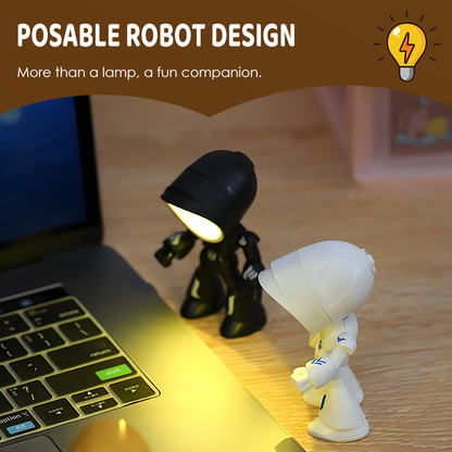 🤖⚡HOT SALE 60 % OFF Special Price £8.99!!!🔥👾Mini Creative Robot Table Lamp