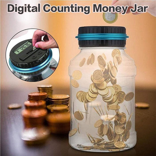 🎅Christmas HOT SALE💞50K+ SOLD!✨Watch Savings Grow – Digital Money Box with Auto Coin Counting & Target Setting