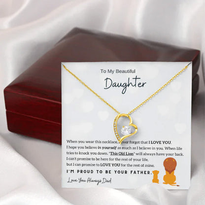 To My Daughter Necklace from Dad