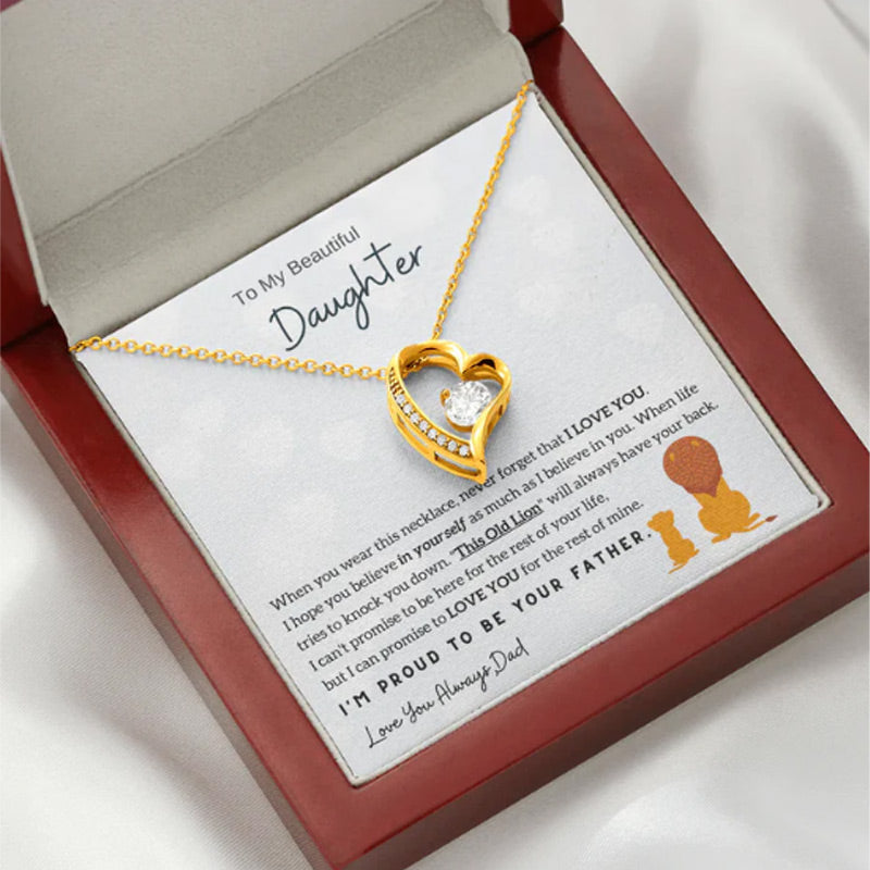 To My Daughter Necklace from Dad