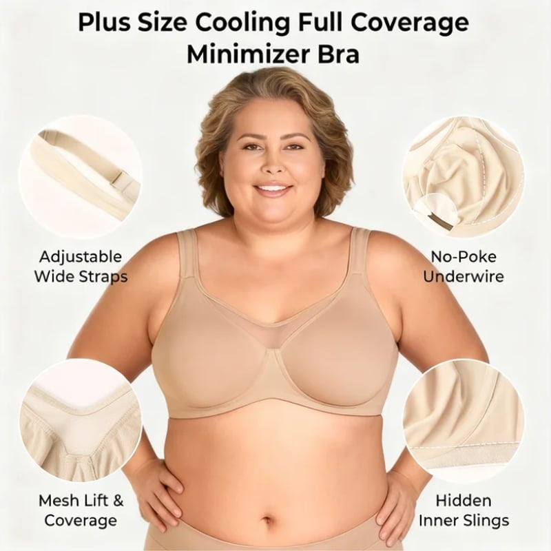🎁Last Day Promotion 49% OFF💐Women's Elegant Sheer Full Coverage Plus Size Bra