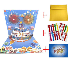 🎉LAST DAY SALE 70% OFF!!🎉3D Pop Up Musical Birthday Card with Lights & Song🎵🎂