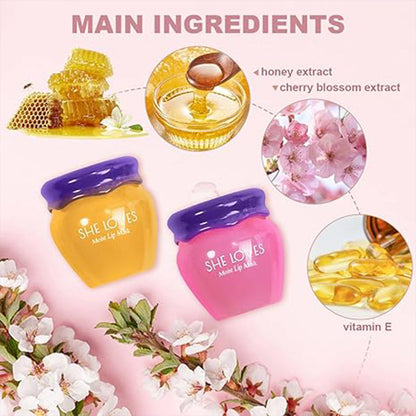 [Best Gift for Her] Honey&Sakura Day and Night Repair Sleeping Lip Balm