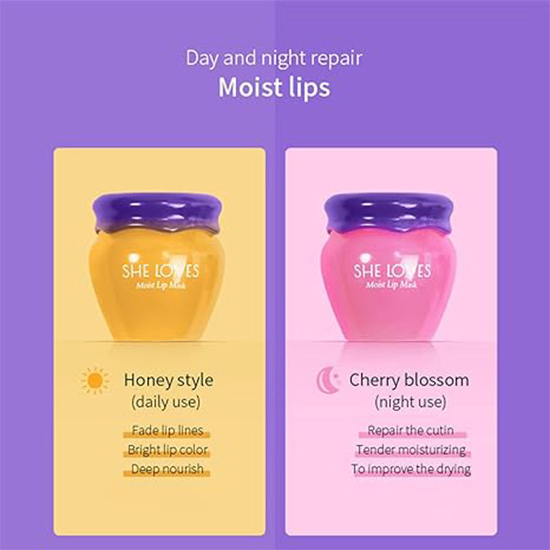 [Best Gift for Her] Honey&Sakura Day and Night Repair Sleeping Lip Balm