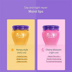 [Best Gift for Her] Honey&Sakura Day and Night Repair Sleeping Lip Balm