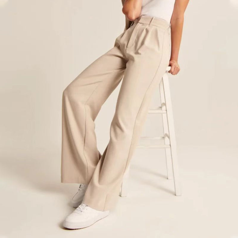 ⏳Last Day Sale 49% OFF🔥Women's Smart & Casual High Waisted Straight Leg Work Trousers👖