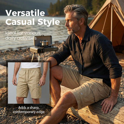 💥Last Day Special Sale 49% OFF👚💞50K+ SOLD!💥👴🩳 Lightweight Cargo Shorts – Breathable fabric, knee-length cut. Secure pockets for phone & keys. Comfortable all day long. ✅☀️