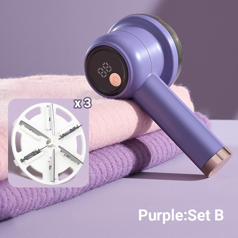 🎁Last Day Promotion 49% OFF💜3-Speed & LED Display Rechargeable Fabric Shaver