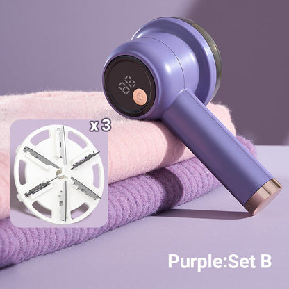 🎁Last Day Promotion 49% OFF💜3-Speed & LED Display Rechargeable Fabric Shaver