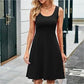 Elegant Sleeveless Round Neck A-line Tank Dress