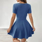 Women's Square Neck A-Line Mini Dress