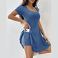 Women's Square Neck A-Line Mini Dress