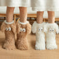 😍2027 NEW SALE-49% OFF😍Women's Plush Slippers Floor Socks 👍 ✨Winter Home Indoor Thickened Fleece-Lined Anti-Slip Adult