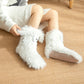 😍2027 NEW SALE-49% OFF😍Women's Plush Slippers Floor Socks 👍 ✨Winter Home Indoor Thickened Fleece-Lined Anti-Slip Adult