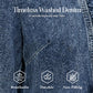🧥Women's Ruffle Trim Open-Front Denim Jacket – Lightweight, feminine & versatile – chic for any outfit🤠