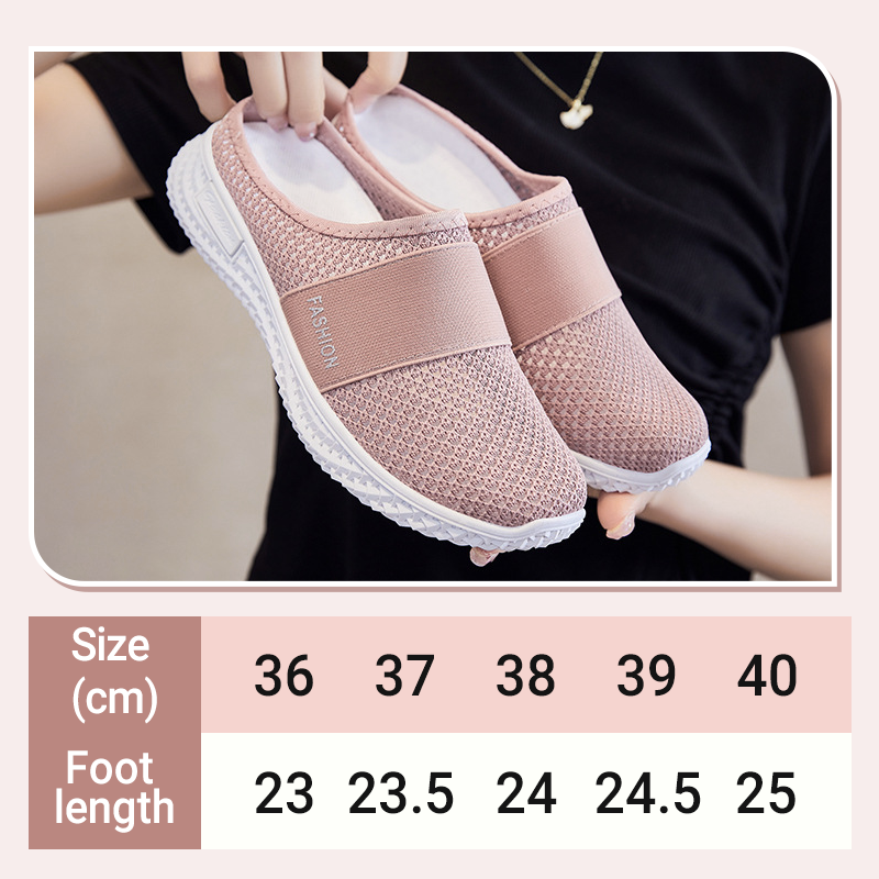 🌸LAST DAY SPECIAL PRICE!!🌸 Casual Breathable Soft Mesh Slippers – Cushioned & lightweight – Perfect for indoor, outdoor or quick errands – easy slip-on comfort 🏠