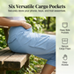 🌸LAST DAY SPECIAL PRICE!!🌸Womens Lightweight Capris Daily&Travel Quick Dry Cargo Pants with 6 Pockets ✈️👖Adventure-Ready Comfort And Style 🌿