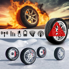 🔥HOT SALE 50% OFF✨Solar Real-Time Four-Wheel Display Tire Pressure Monitor