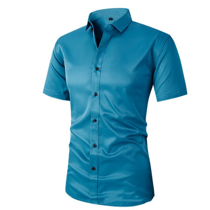 🔥HOT SALE ✨Men's Stretch Short Sleeve Dress Shirt